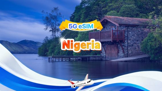 Nigeria 4G/5G eSIM| Gesamtpaket| Gesamt 1 GB – 30 GB| 3-30 Tage|QR-Code