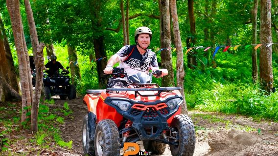 プーケット:パトンでのATVクアッドバイク&ジップラインアドベンチャーコンボ