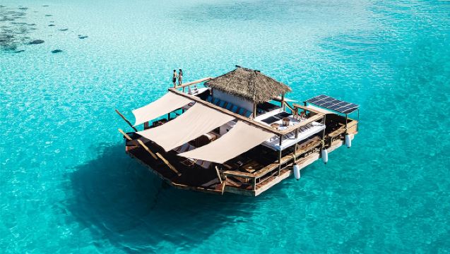 ทัวร์ 1 วัน บาร์ลอยน้ำ Cloud 9 ฟิจิ · รวมบริการรับส่ง พร้อมบัตรกำนัลมูลค่า 60 FJD