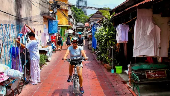 Featured tour with 22 reviews: Bangkok Bike Tour: Chinatown, Flower Market & Turtle Feeding