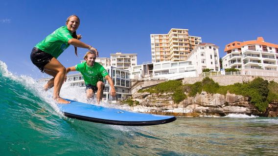 Surfing Lessons on Sydney's Bondi Beach