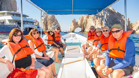 Explore Los Cabos City Tour, Glass-Bottom Boat Ride, Lunch and Shopping!