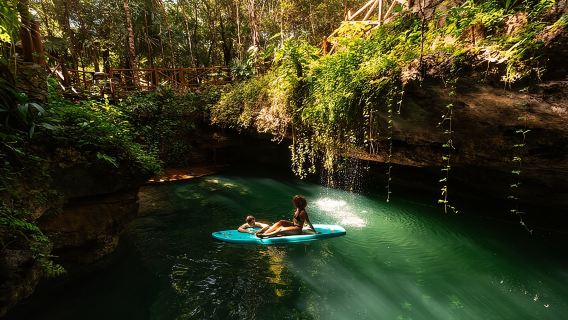 Small-Group 3 Hidden Cenotes Adventure with Tequila Tasting