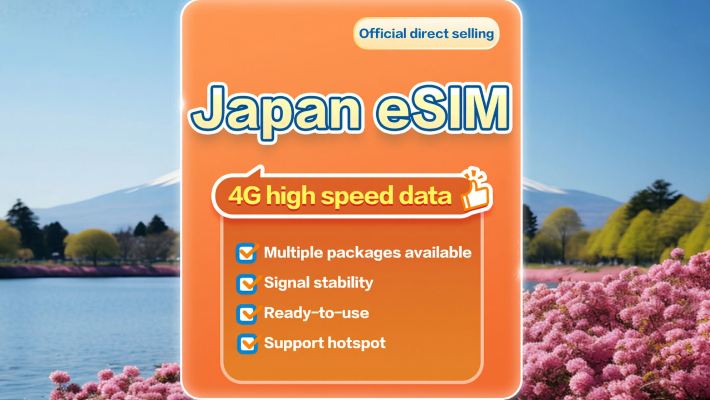 [Japan] 4G | eSIM | 1-30 days available | Subscribe and use | Hotspot support | QR Code