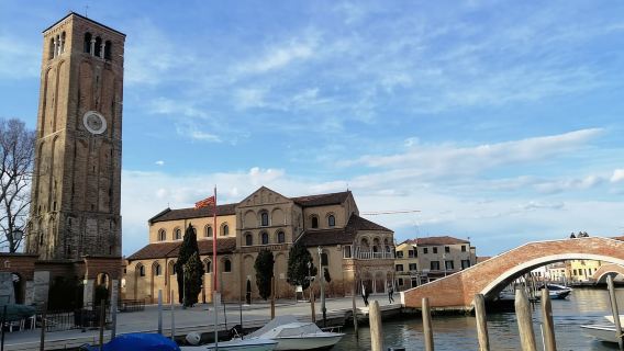 Murano: laboratorio di lavorazione del vetro a lume e tour a piedi