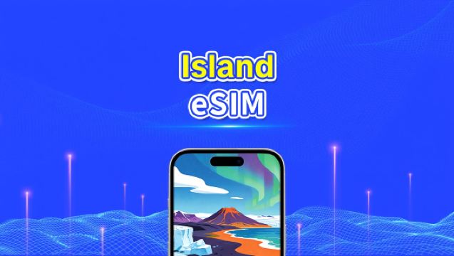 Island eSIM | Højhastighedsdata | 5G/4G | Daglig pakke/datapakke | 24 timer | 1-30 dage | QR-kode