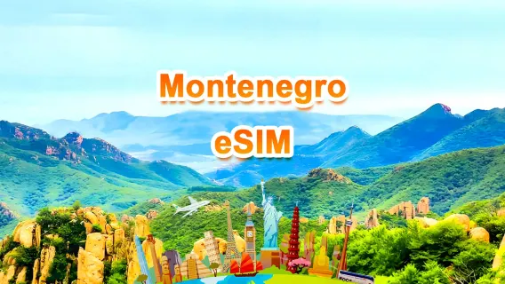 Montenegro 5G eSIM | Total package | Total 1-30GB | 3-30 days | 24-hour system | QR code