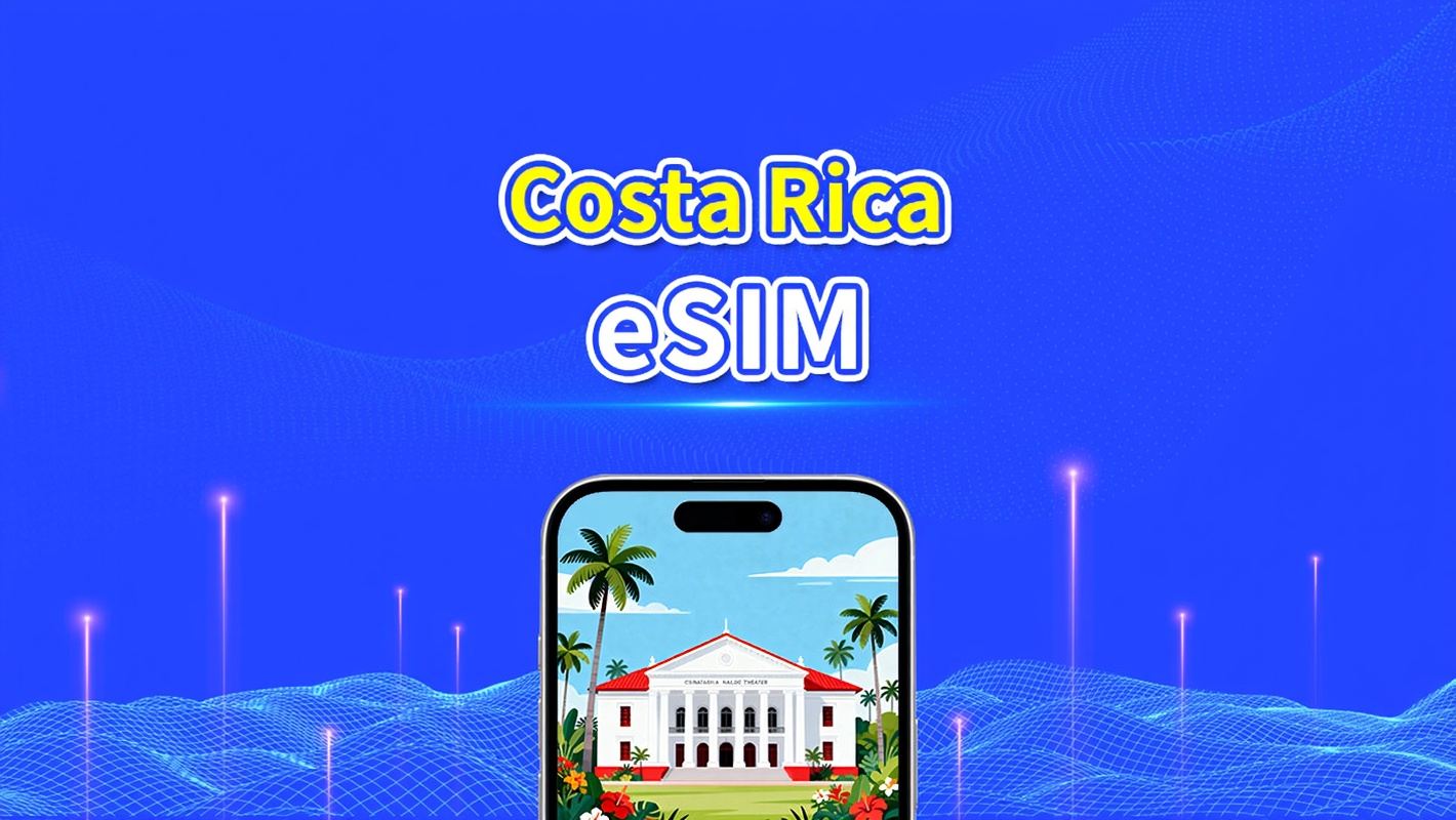 Costa Rica eSIM | 4G | Tages-/Gesamt-Datenpaket | 1–30 Tage | 24-Stunden-Abrechnung | QR-Code