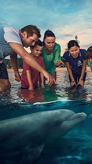 Однодневная поездка в Брисбен, на остров Мортон/остров Дельфинов, включает ваучеры на питание; по желанию можно заняться сноркелингом, сэндбордингом и кормлением дельфинов.