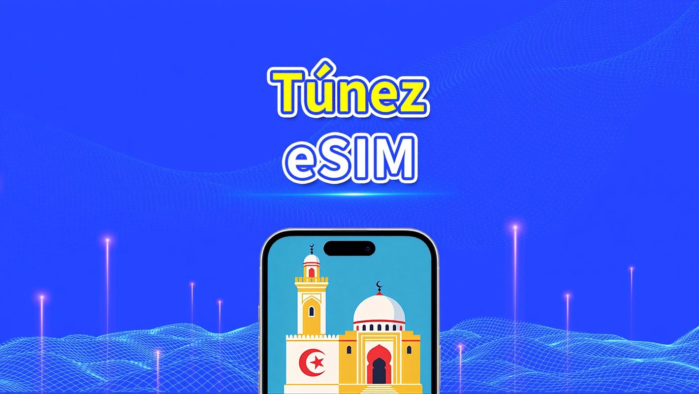 eSIM Túnez | 4G | Paquete de Datos Diario/Total | 1–30 días | Facturación 24 Horas | Código QR