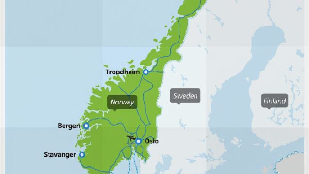 Eurail Norwegen-Pass [Offizieller Vertreter/Keine Buchungsgebühren/Unbegrenzte Reisen in Norwegen/Keine Beschränkung der Fahrhäufigkeit]