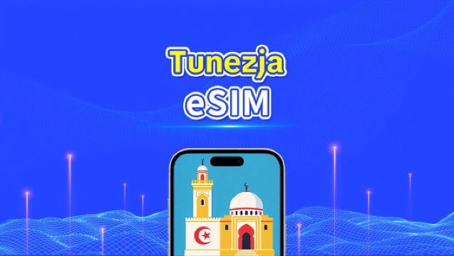 Tunezja eSIM | 5G/4G | Szybki internet | 24 godziny | Wybór dni 1-30 | Kod QR