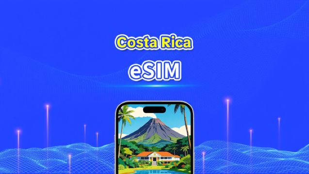 Costa Rica eSIM | 4G | Daglig pakke/data pakke | Højhastighedsdata | 24 timer | 1-30 dage | QR-kode
