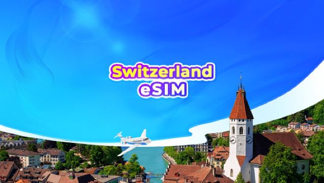 Switzerland 5G eSIM | Daily package/data package | 24-hr billing | QR code