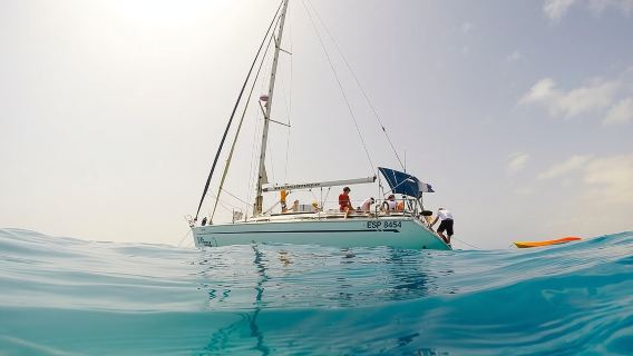 4 ore - Tour privato in barca a vela esteso intorno all'isola di Lobos