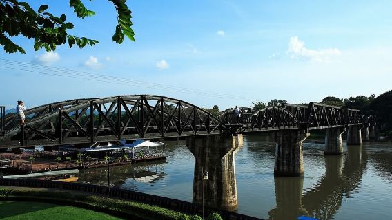 one-day tour to the Bridge on the River Kwai and Erawan Waterfall in Kanchanaburi | Erawan Park |War Museum