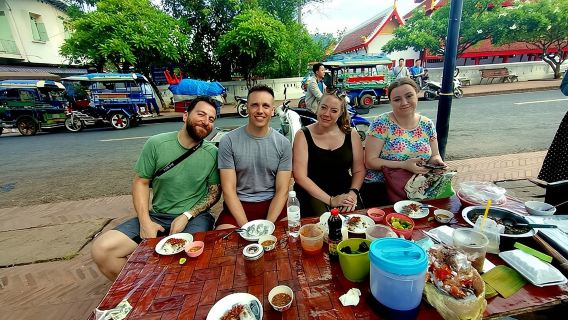 Luang Prabang Foodie Walking Tour and Monk Blessing