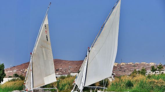 Sunset Banana Island Nile experience onboard a felucca from Luxor