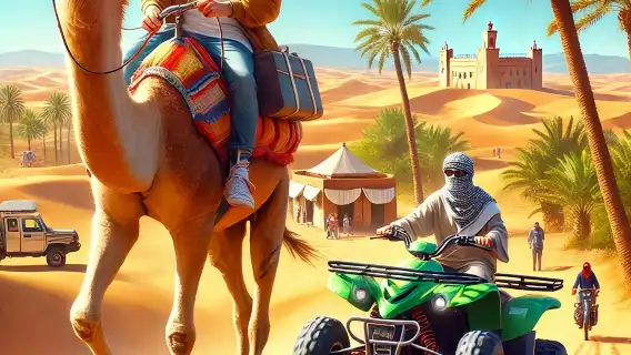 Quad Bike & Camel Ride & Dinner Show In Agafay Desert