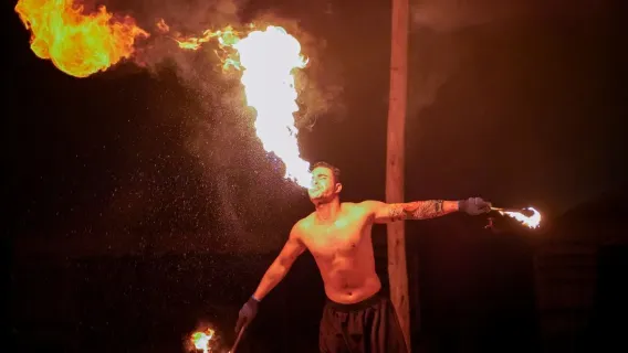 Excursión nocturna por el desierto de Abu Dabi en los Emiratos Árabes Unidos (con cena de barbacoa)