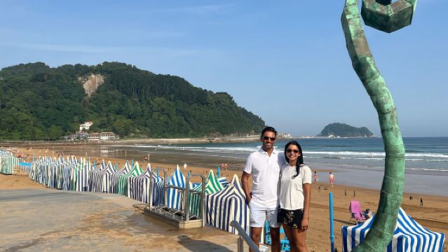 Ab San Sebastian: Geführte Küstenwanderung mit Weinprobe