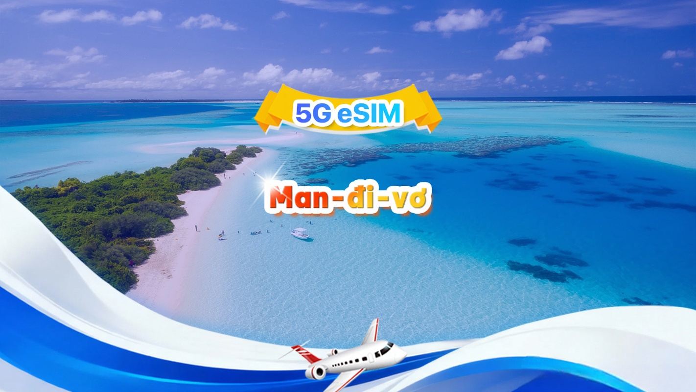 eSIM 5G của Maldives| Tổng gói| 3-30 ngày|   Mã QR