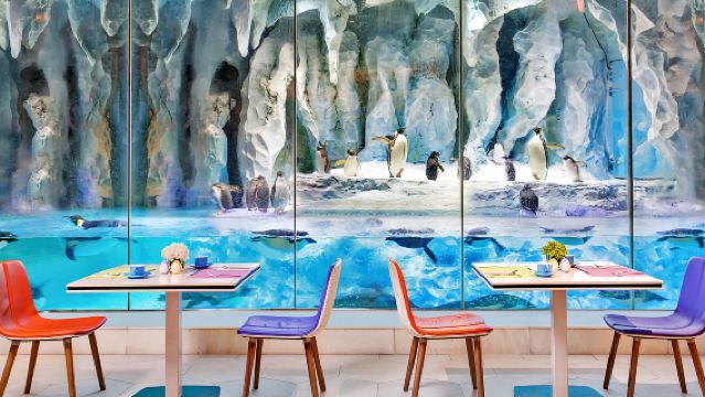 【夜遅く購入で朝食無料特典】珠海チャンピオンロングペンギンホテル エンペラーペンギンビュッフェ 大人/子供