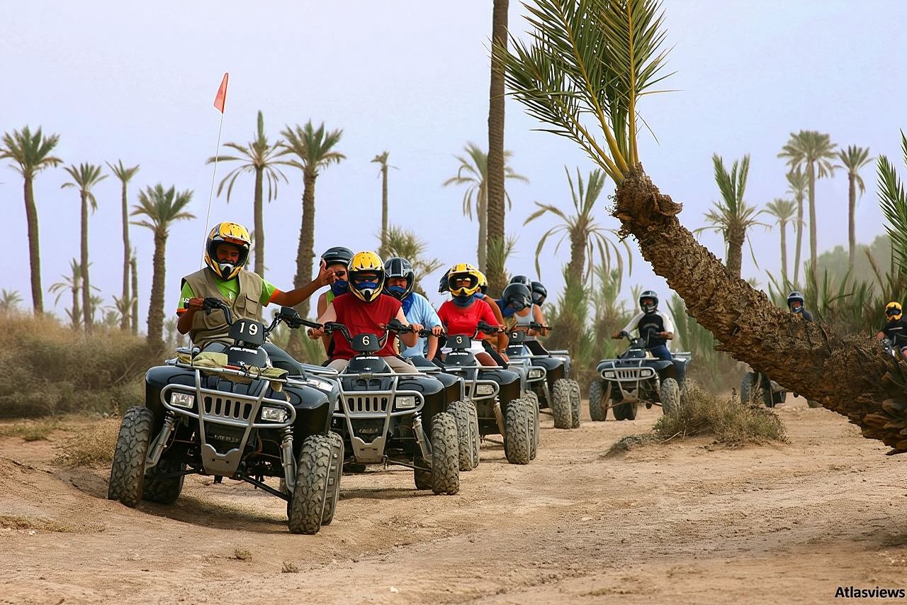 Paseos en quad por el palmeral del desierto de Marrakech