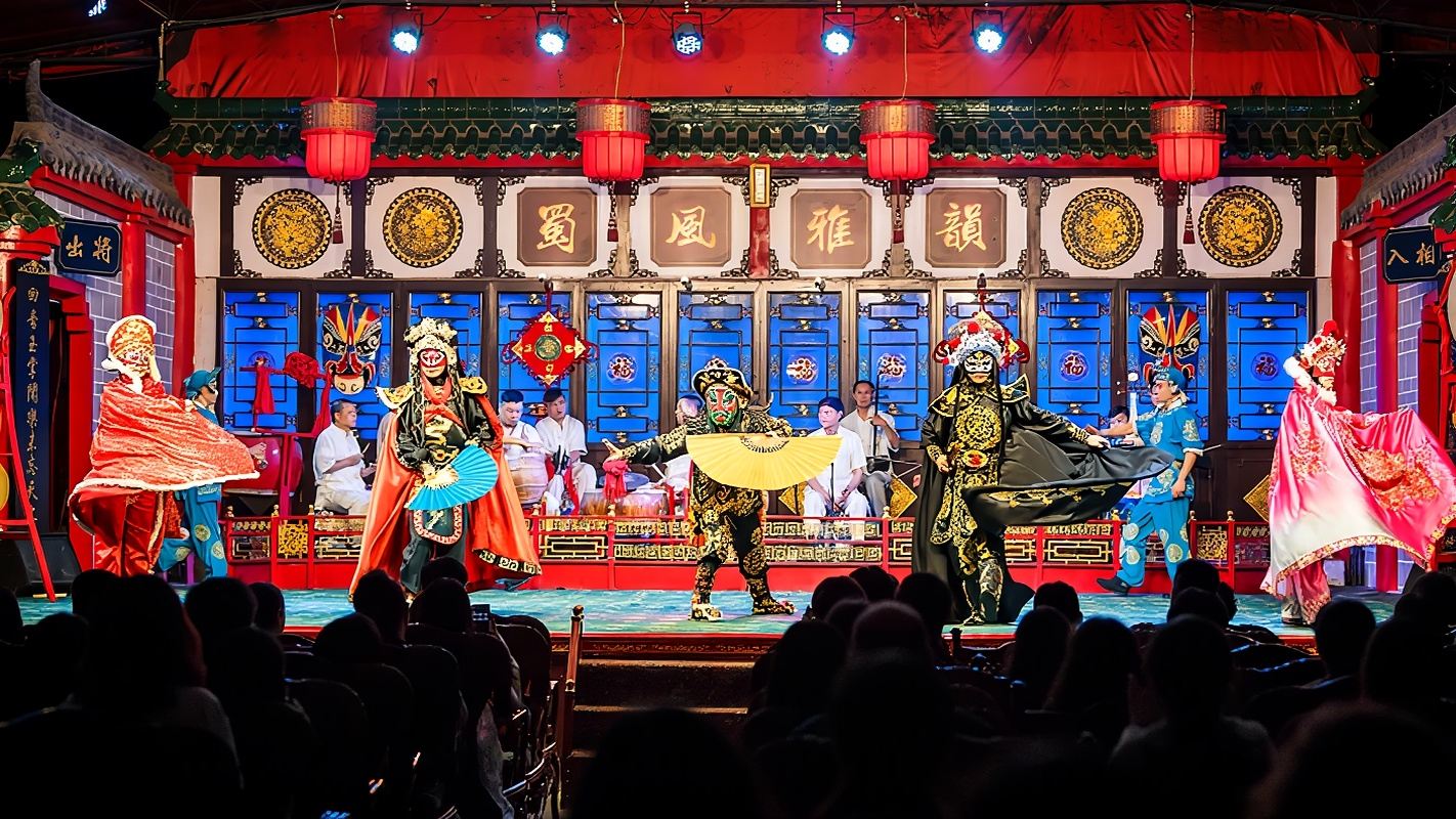 Chengdu TOP Experience : Shufengyayun Sichuan Face-Changing Opera Show Half-Day Tour