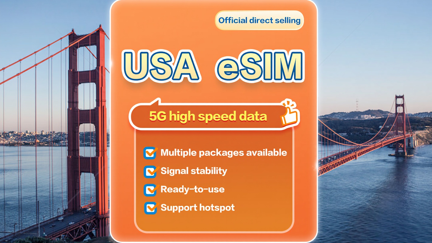 [US] 5G | eSIM | 1-30 days available | Subscribe and use | Hotspot support | QR Code