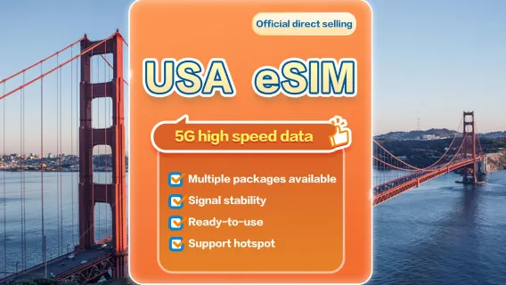 [US] 5G | eSIM | 1-30 days available | Subscribe and use | Hotspot support | QR Code