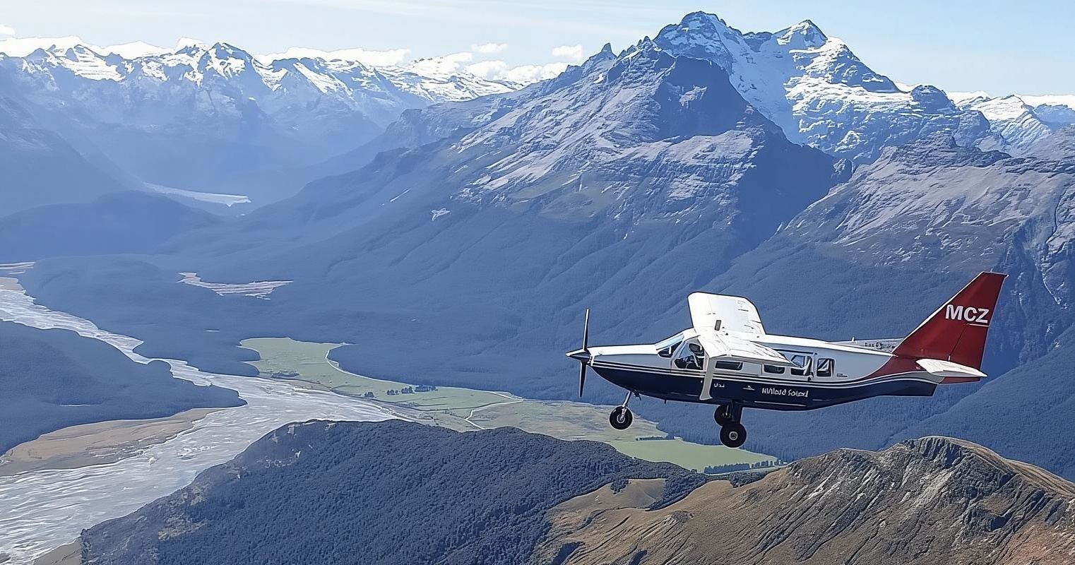 Partenza da Quilpie, Nuova Zelanda: Volo panoramico sul Milford Sound (senza atterraggio / senza crociera)