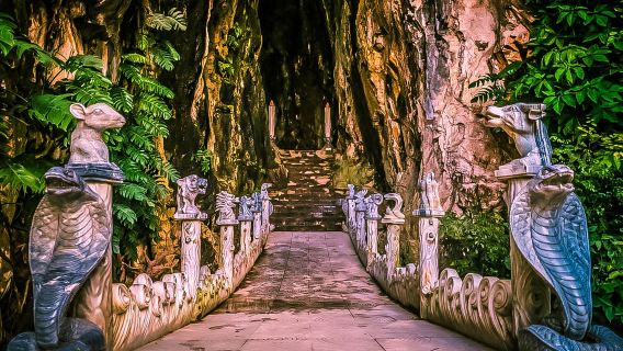 Montañas de Mármol - Puesta de sol en el Pueblo Antiguo de Hoi An desde Da Nang, Vietnam