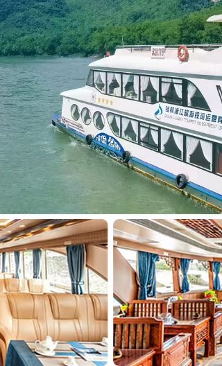 Guilin to Yangshuo Li River Four-star cruise ship + hotel transfer + buffet lunch + Chinese/English-speaking driver