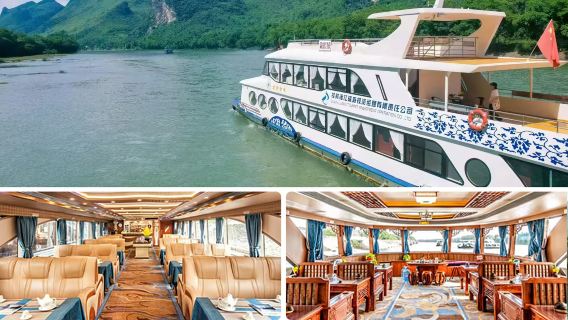 Guilin to Yangshuo Li River Four-star cruise ship + hotel transfer + buffet lunch + Chinese/English-speaking driver