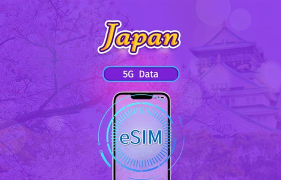 Japan | 5G eSIM | Day Pass/Total Package | 24H Billing | 1-30 days | QR code