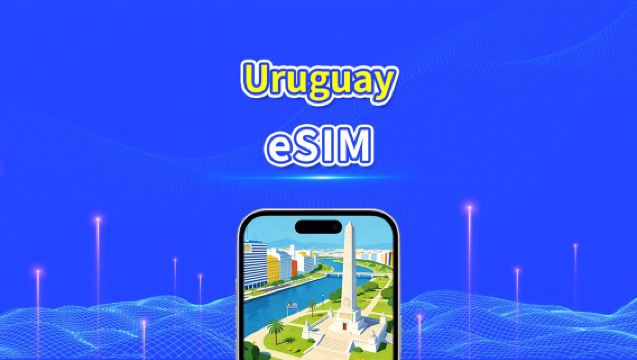 Uruguay eSIM | 5G/4G | Dagelijks/Totaal Datapakket | 1–30 dagen | 24-Uurs Facturering | QR-code