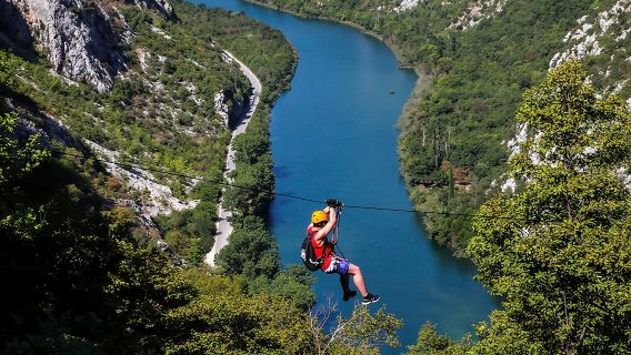 Zipline Croatia: Cetina Canyon Zipline Adventure from Omis