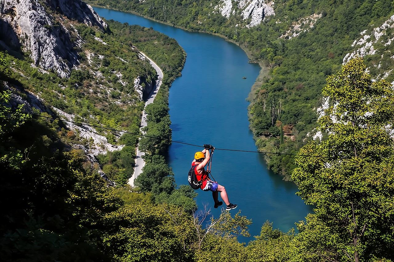 Zipline Kroatië: Zipline-avontuur in de Cetina-kloof vanuit Omis