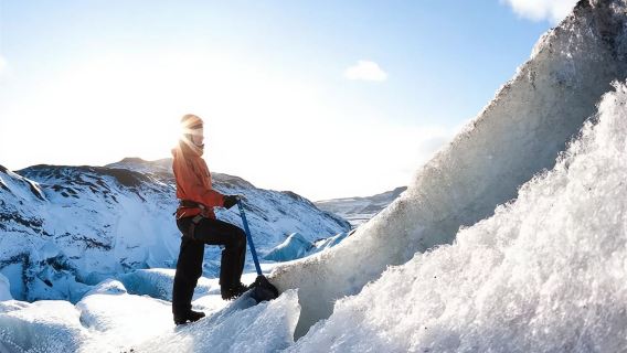 Pengembaraan Mendaki Glasier Sólheimajökull di Iceland (Kumpulan Kecil 8 Orang/Termasuk Peralatan Glasier)