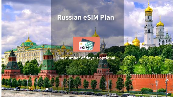 Russia | 5G eSIM | High-speed data | Natural day | QR code