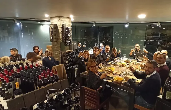 科莫湖頂級葡萄酒和美食品鑑：7 款葡萄酒搭配肉類和起司或蔬菜。