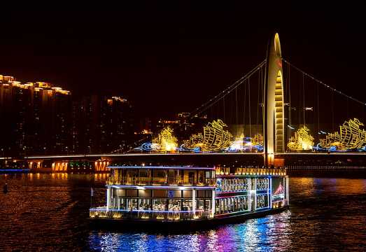 Must-Visit Guangzhou Night Tour! Pearl River Night Cruise (Includes VIP Open-Air Seats & Private Transfers)