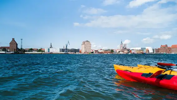 Cultural kayak tour in Stralsund