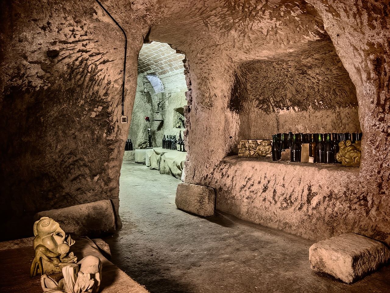 Underground Cave Visit with Food & Wine Tasting near Asti