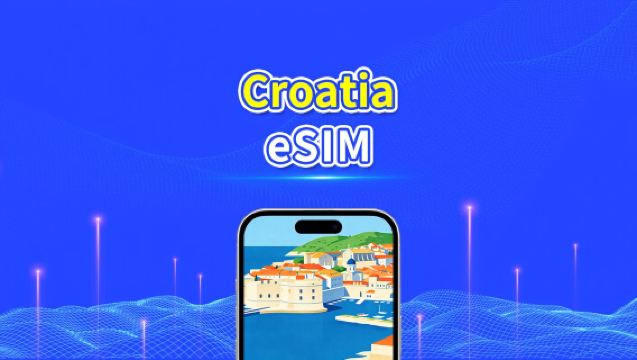 eSIM Croatia | 5G/4G | Data berkelajuan tinggi | 24 jam | 1-30 hari | Kod QR