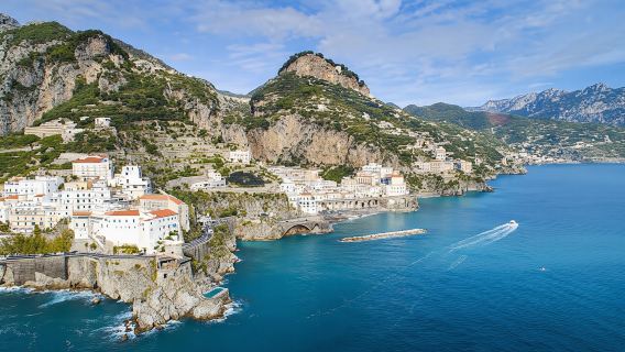 Amalfi coast private boat tour from Salerno