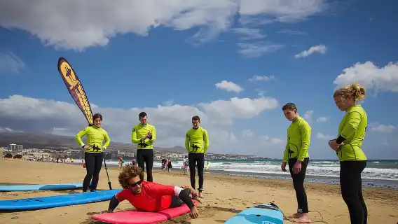 Surfing on Gran Canaria 