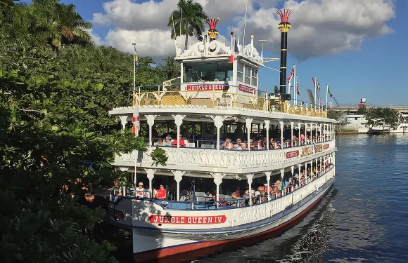 勞德代爾堡Jungle Queen Riverboat 90分鐘觀光郵輪導覽
