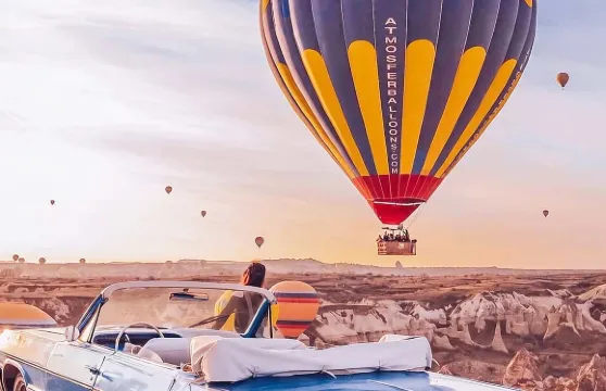 土耳其卡帕熱氣球+格雷梅鎮起飛+酒店接送+早餐+飛行證書+可選皇家蝴蝶